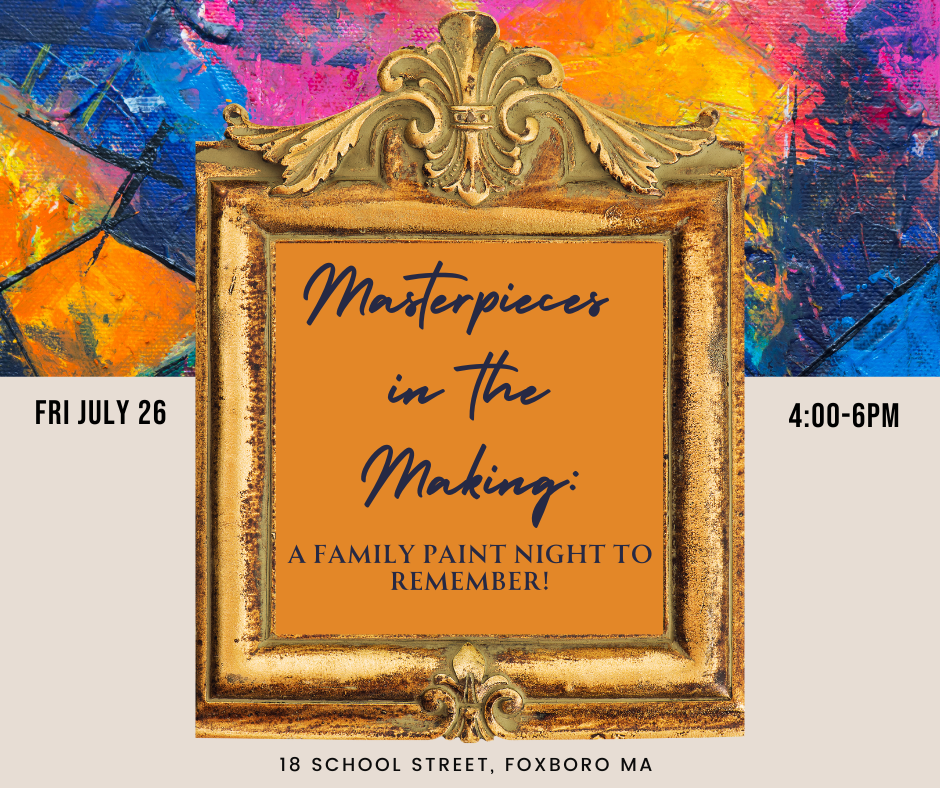 Masterpieces in the Making: Family Paint Night Flyer